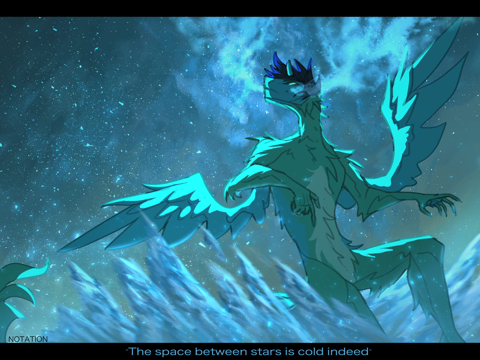 Freezing Cryptid by @notations