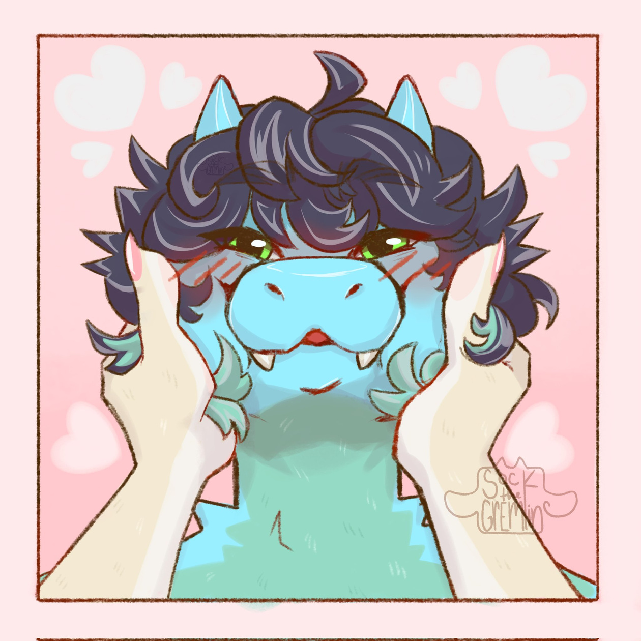 sock valentines ych