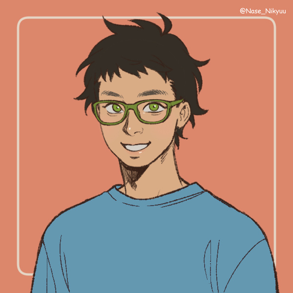 human sknap in a faded baby blue tee